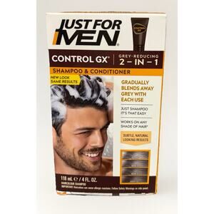 Just For Men Control GX 2-in-1 Grey Reducing Shampoo & Conditioner 4 oz